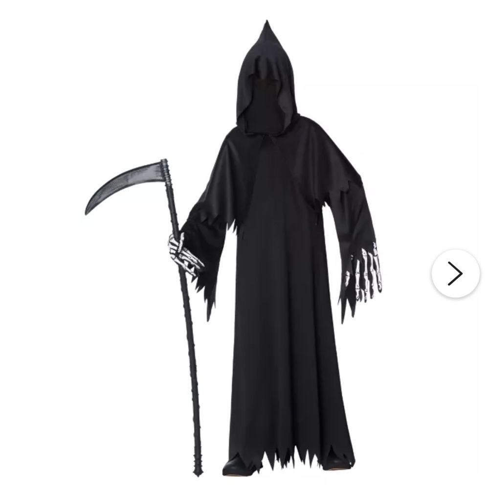 Kids Grim Reaper Costume - Black
